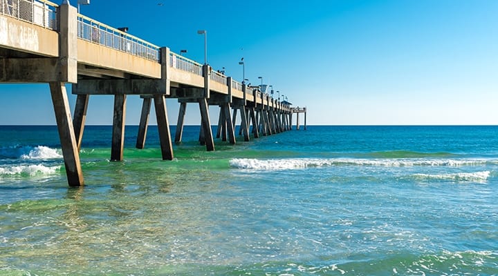 boardwalk over ocean